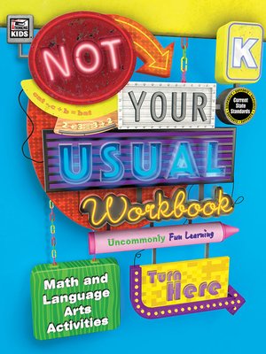 cover image of Not Your Usual Workbook, Grade K